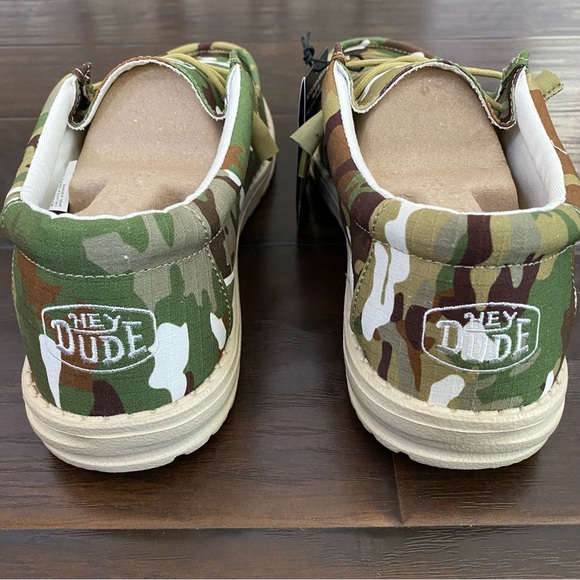 NWT Hey Dude Wally Camouflage Multi Camo women Loafers Size 10 available - Picture 5 of 10